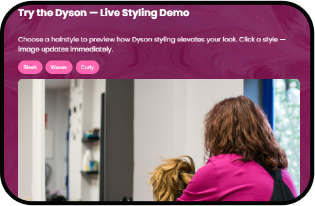 Dyson website design screenshot