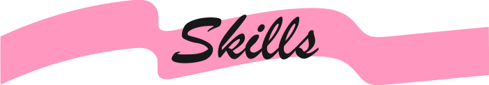 Skill icons: Illustrator, Javascript, HTML/CSS, Photoshop